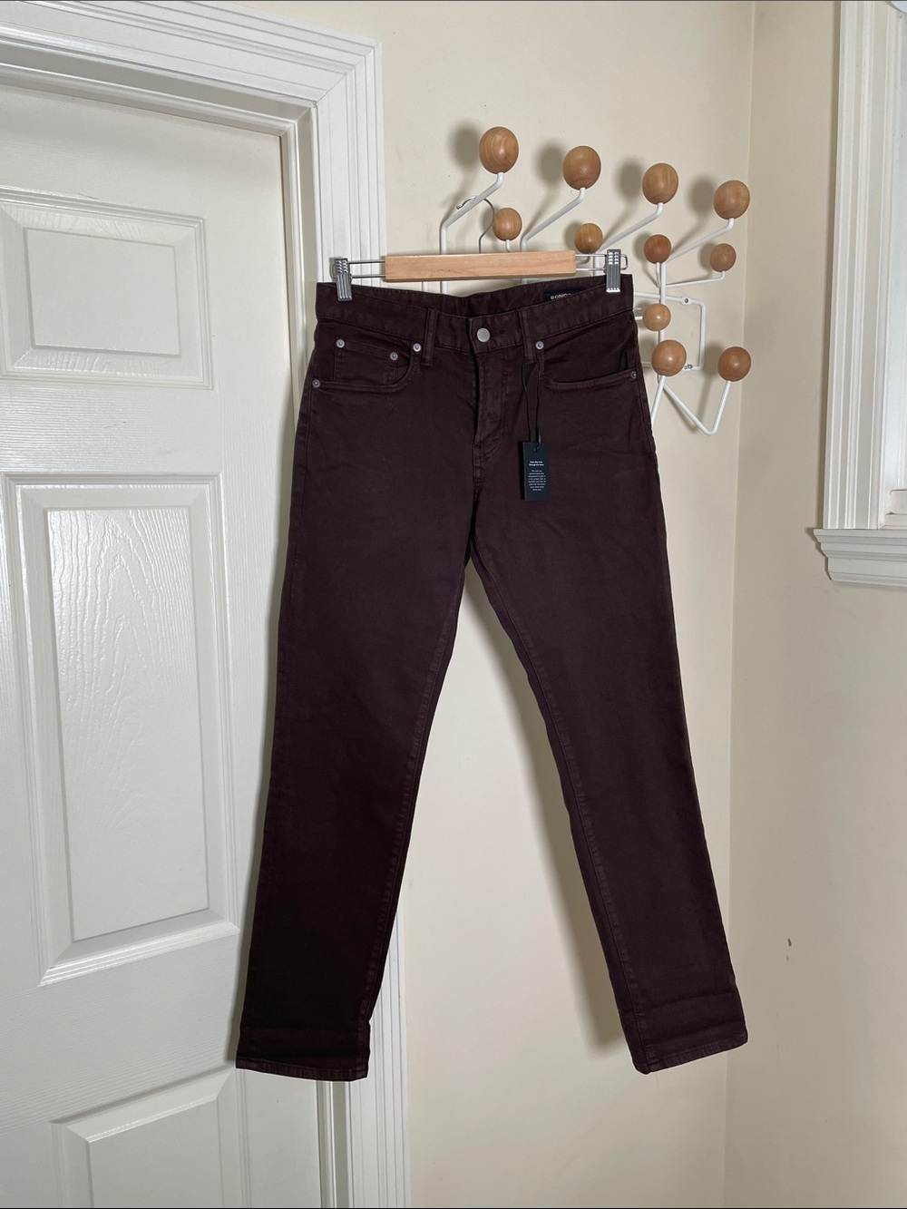Bonobos Slim Straight Jeans Dark Brown 30x32